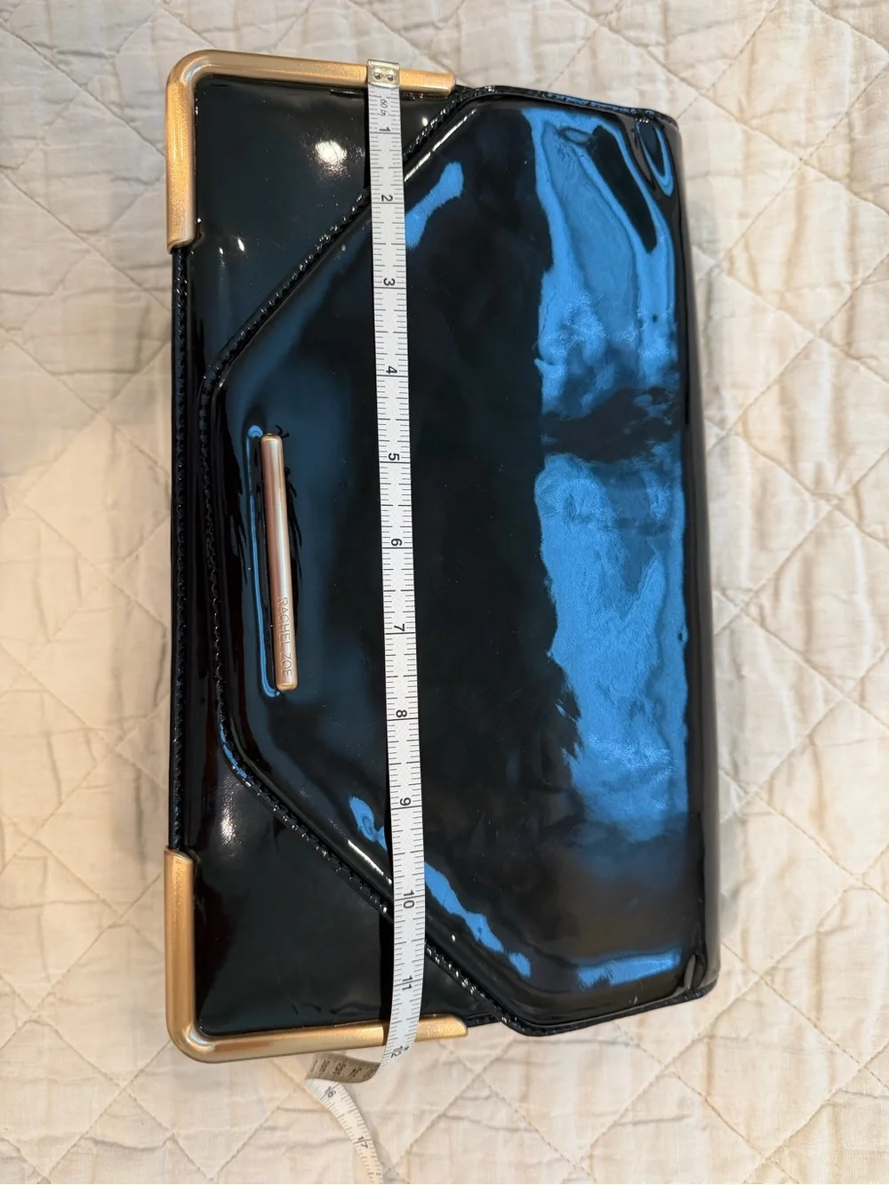 Rachel Zoe Charlotte Patent Leather Clutch.